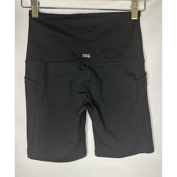 DSG 7" Inseam Black Biker Shorts Pockets Women's SIZE XS - Picture 2 of 9